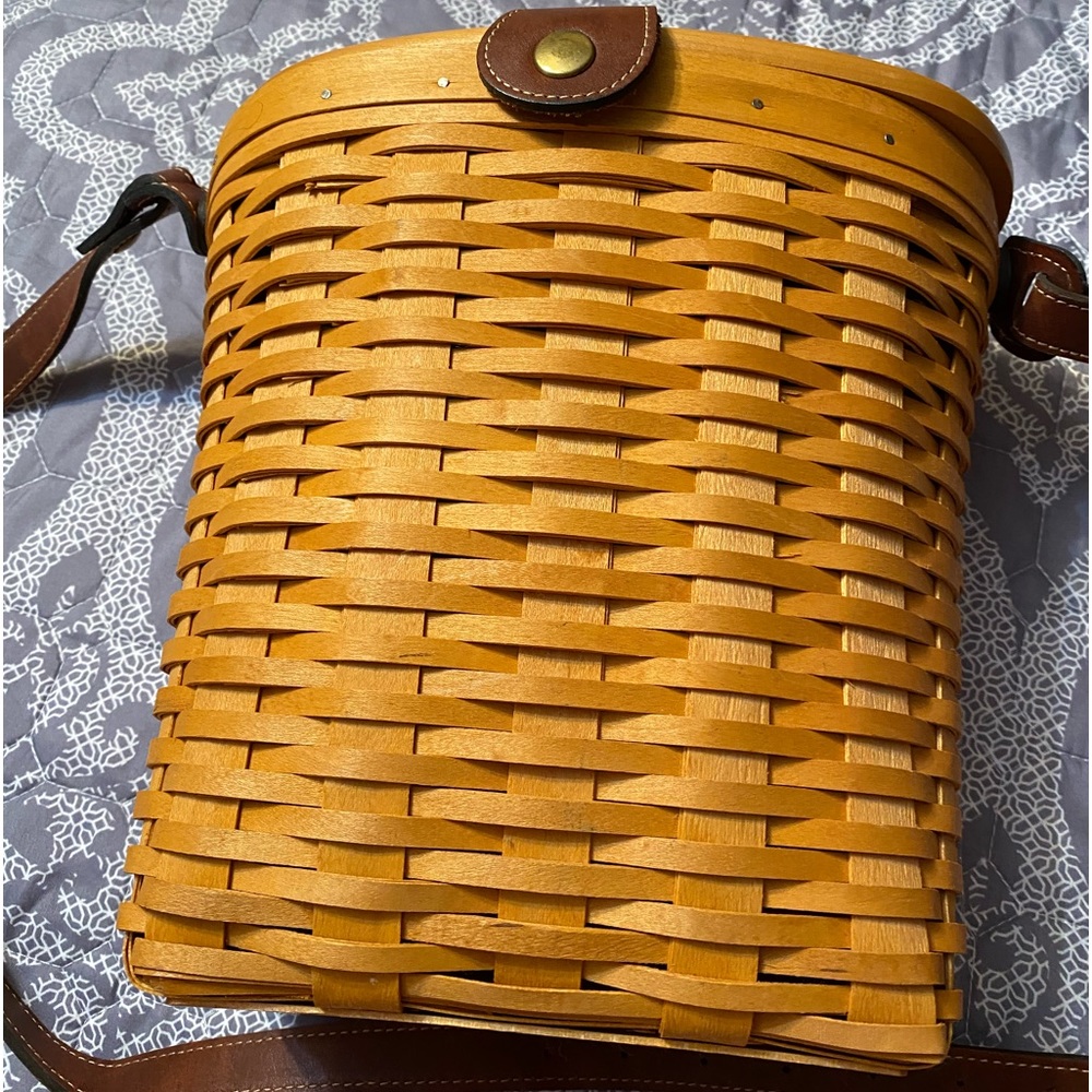 Longaberger basket purse with crossbody strap